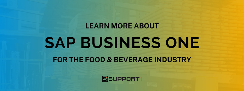 food and beverage distribution ERP Support One