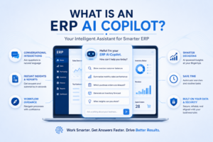 What functions can an ERP Copilot do in an ERP system