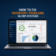 How to Fix Inventory Problems in ERP Systems