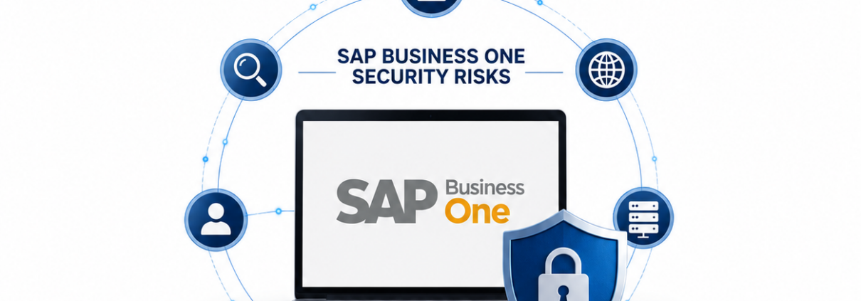 SAP Business One security risks and protecting ERP systems with security updates, monitoring, and proactive support.