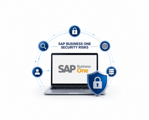 SAP Business One security risks and protecting ERP systems with security updates, monitoring, and proactive support.