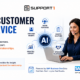 Customer service professional using AI with SAP Business One to provide faster responses, proactive support, smarter solutions, and stronger customer relationships.